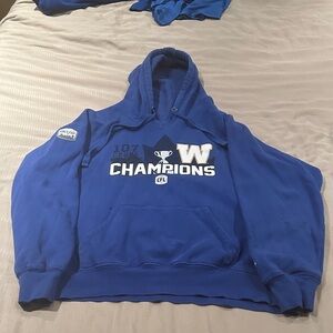 Winnipeg Blue Bombers 107th CFL Grey Cup Champions Hoodie.
